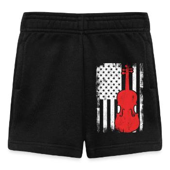 4. Juli USA Violine - Baby Shorts - Schwarz - Vorne
