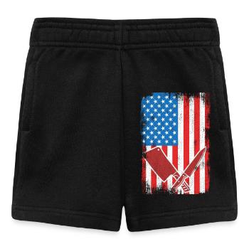 US Flagge Schlachter - Baby Shorts - Schwarz - Vorne