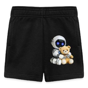 Roboter Teddy - Baby Shorts - Schwarz - Vorne