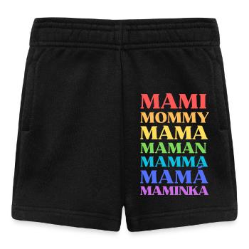 Mami Mommy Mama Maman Mamma Mamá Maminka - Baby Shorts - black - Front