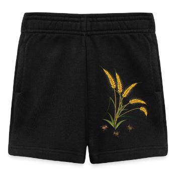 Kornähren mit Ameisen - Baby Shorts - Schwarz - Vorne