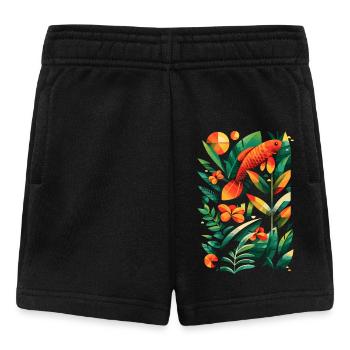 Graphique de pêche - Short Bébé - noir - Devant