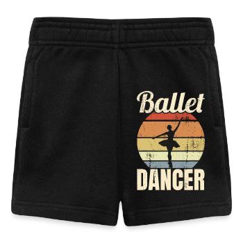 Danseuse de ballet vintage - Short Bébé - noir - Devant