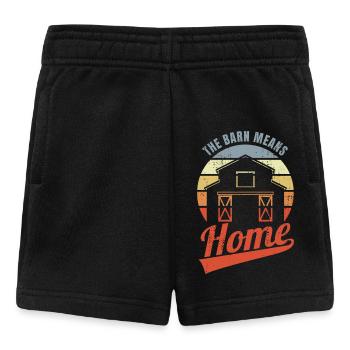 The Barn Means Home - Baby Shorts - Schwarz - Vorne