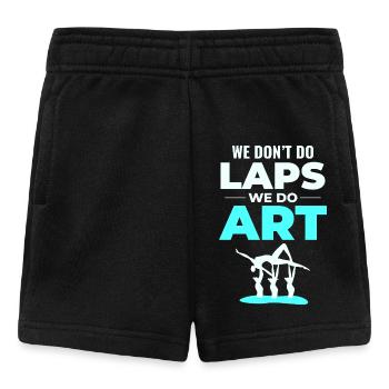Tanz Akrobat Illustration Synchronschwimmen - Baby Shorts - Schwarz - Vorne