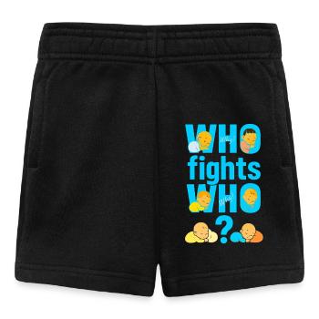 Wer kämpft gegen wen warum - Baby Shorts - Schwarz - Vorne
