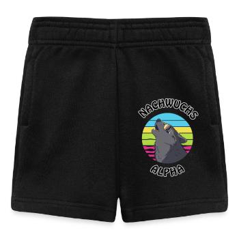 Nachwuchs Alpha Wolf Baby Design - Baby Shorts - Schwarz - Vorne