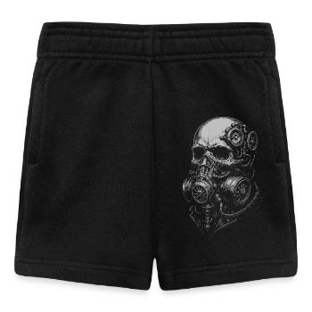 Steampunk Skull Gas Mask - Baby Shorts - black - Front