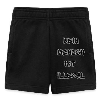 Personne n’est illégal – solidarité - Short Bébé - noir - Devant