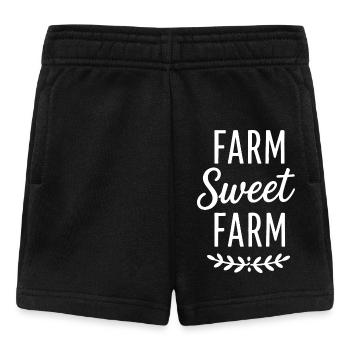 Niedlicher Landwirt Bauernhof Spruch Farm - Baby Shorts - Schwarz - Vorne