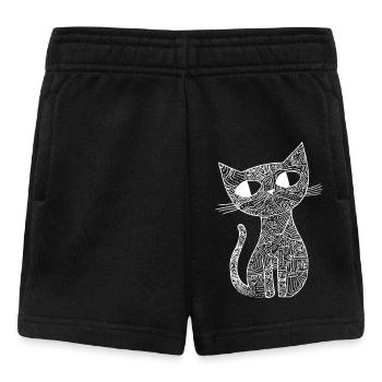 Croquis du chat - Short Bébé - noir - Devant