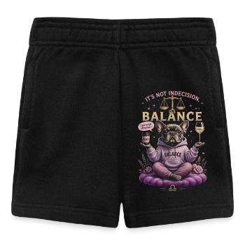 Bulldog Zen Humor – Waage-Tierkreis - Baby Shorts - Schwarz - Vorne