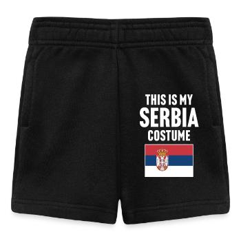 Das ist mein Serbien Kostüm - Baby Shorts - Schwarz - Vorne