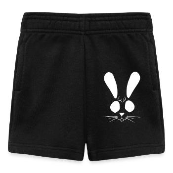 Hase Häschen Osterhase - Baby Shorts - Schwarz - Vorne