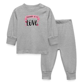Escalade de bloc Boulderin Mountains Cadeau - Pyjama Bébé - gris chiné - Devant