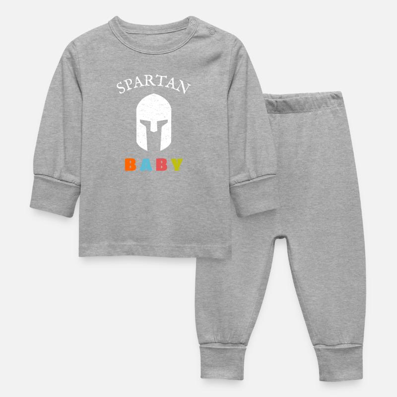 Bébé guerrier spartiate - Pyjama Bébé - gris chiné
