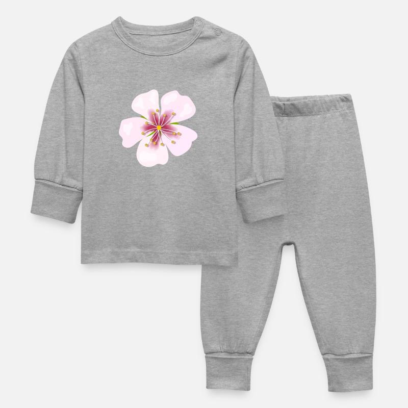 fleurir - Pyjama Bébé - gris chiné