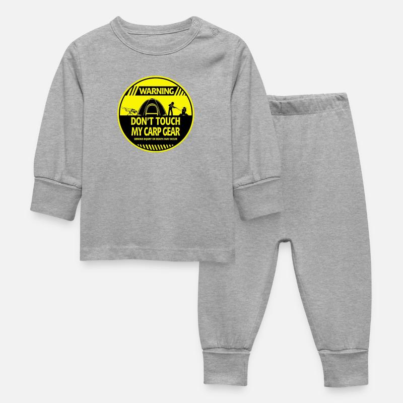 Avertissement de carpe - Pyjama Bébé - gris chiné