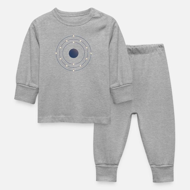 Écoulement de la couche d’électrons - Science in Motion - Pyjama Bébé - gris chiné