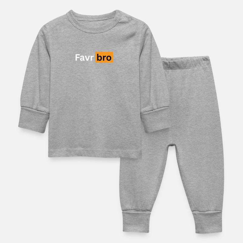 Frère - Pyjama Bébé - gris chiné
