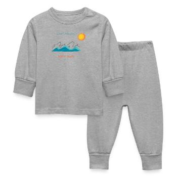 Perdu? Peut-être. Content? Toujours - Pyjama Bébé - gris chiné - Devant