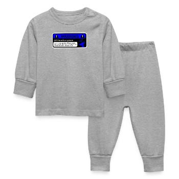 GPS alert and vehicle location - Baby Sleepsuit - heather grey - Front