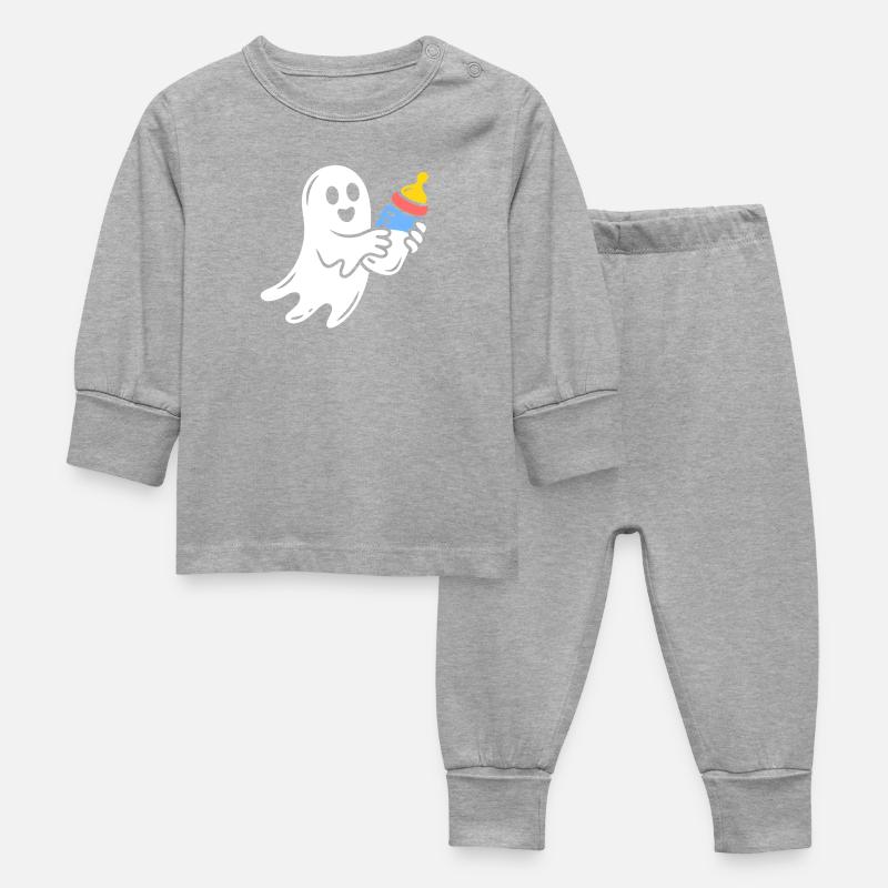 Fantôme câlin avec flacon - Pyjama Bébé - gris chiné