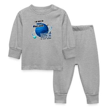 I am more the Neptune kind o' person - Baby Sleepsuit - heather grey - Front
