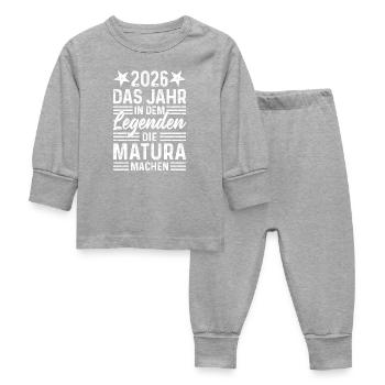 2026 The year in which legends graduate from high school - Baby Sleepsuit - heather grey - Front