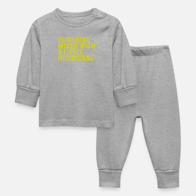 Sonnenschein & Hurrikan – Dein Statement-Mix - Pyjama Bébé - gris chiné