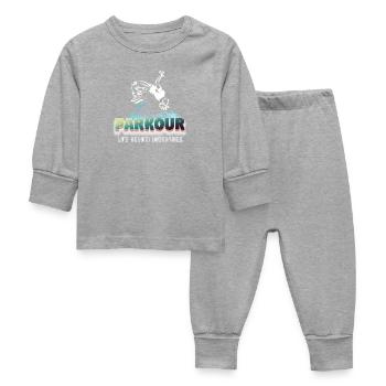 La vie de parkour au-delà des frontières - Pyjama Bébé - gris chiné - Devant