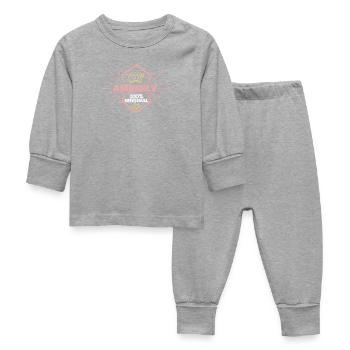 Amberly as a given name - Baby Sleepsuit - heather grey - Front