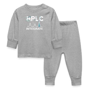 HPLC Integrate Performance Liquid Chromatography - Baby Sleepsuit - heather grey - Front