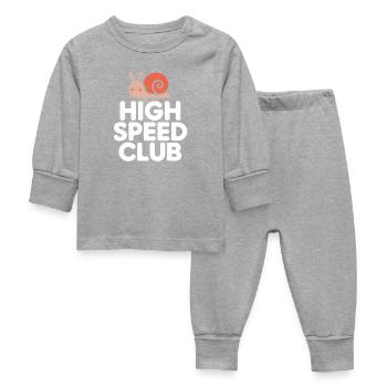Vis à grande vitesse - Pyjama Bébé - gris chiné - Devant