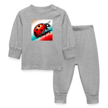 coccinelle - Pyjama Bébé - gris chiné - Devant