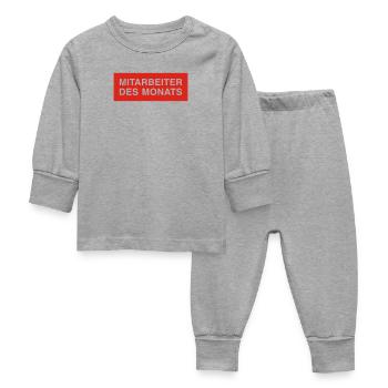 Employé du mois - Pyjama Bébé - gris chiné - Devant