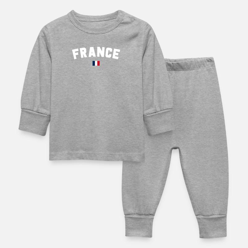 France  - Pyjama Bébé - gris chiné
