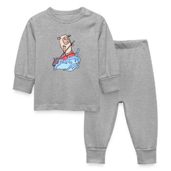 SUP - Stand Up Paddling Paddleboard - Pyjama Bébé - gris chiné - Devant