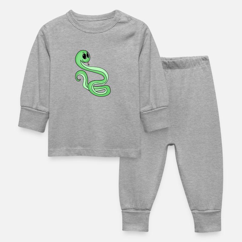 Serpent - Pyjama Bébé - gris chiné