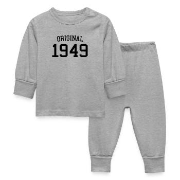 Original 1949 75e anniversaire hommes femmes 75 ans - Pyjama Bébé - gris chiné - Devant
