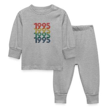 Superbe cadeau de 1995, 27e anniversaire ou anniversaire - Pyjama Bébé - gris chiné - Devant