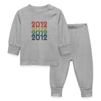 Cool Retro 2012, 11 ans, 11e anniversaire Enfants - Pyjama Bébé - gris chiné - Devant