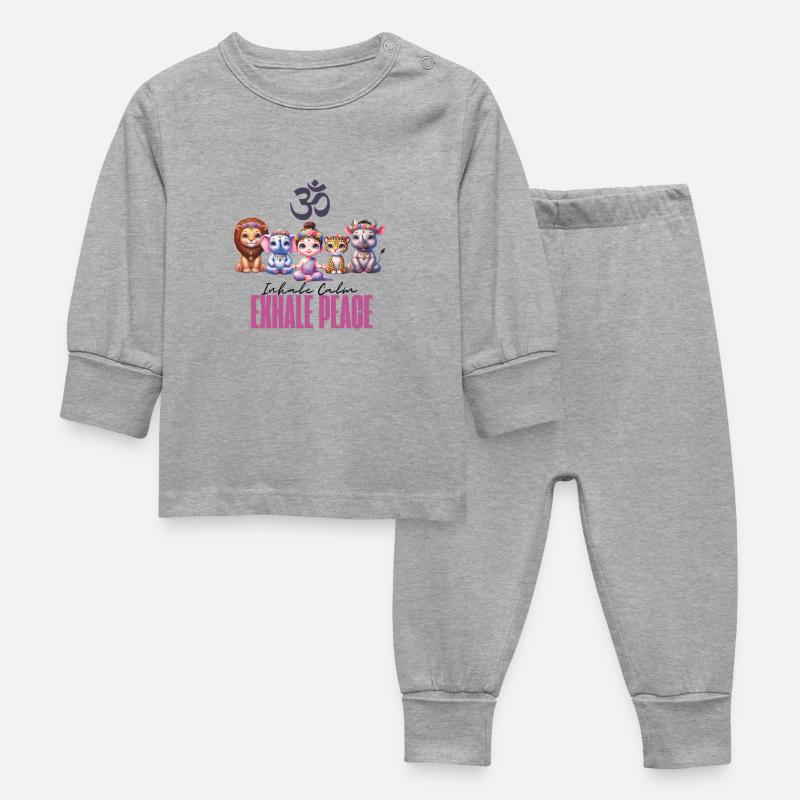 Escouade de méditation - Pyjama Bébé - gris chiné