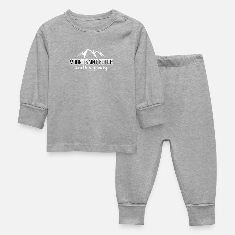 Mount Saint Peter - Baby Schlafanzug - Grau meliert