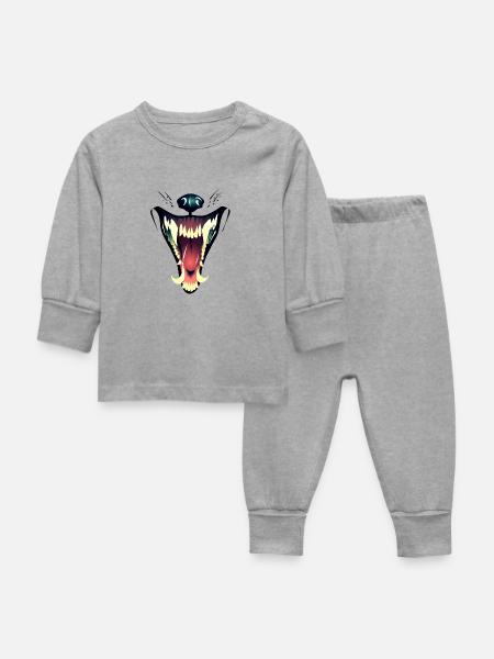WereWHAT?! - Baby Schlafanzug - Grau meliert