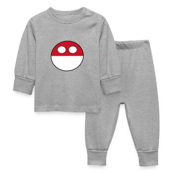 Countryball Country Home Monaco - Baby Sleepsuit - heather grey - Front