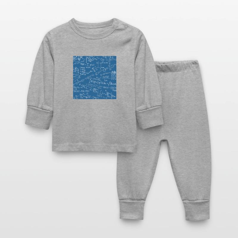 Math Equation Pattern, Quadratic Formula Math Gift Baby Sleepsuit