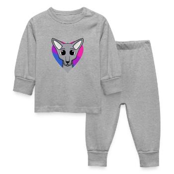 Cadeau bisexuel Sphynx Cat - Pyjama Bébé - gris chiné - Devant