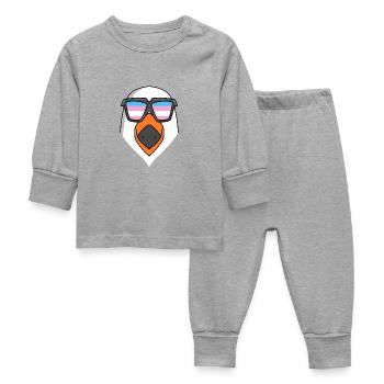 Cadeau transgenre transsexuel de mouette - Pyjama Bébé - gris chiné - Devant