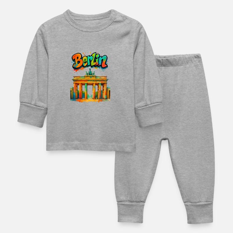 Berlin - Pyjama Bébé - gris chiné